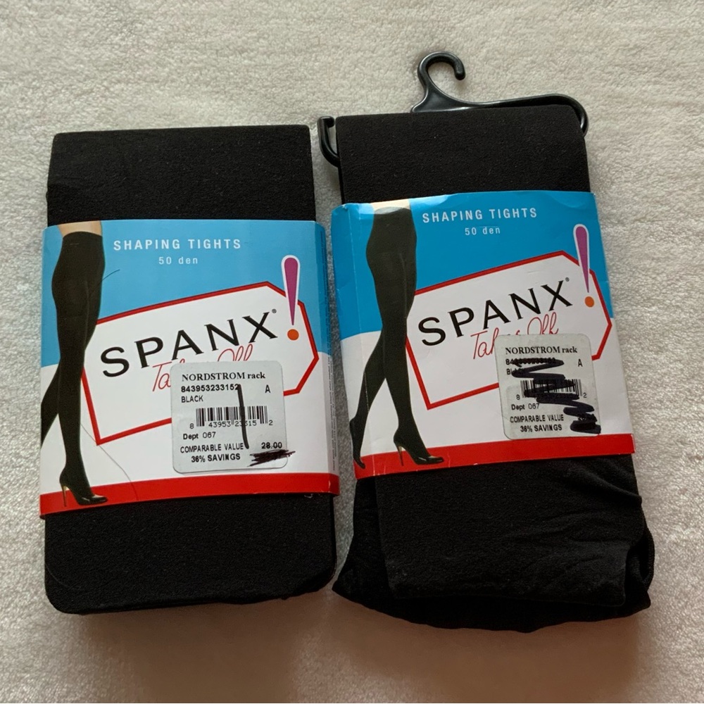 (2) NEW Spanx takes off Shaping Tights